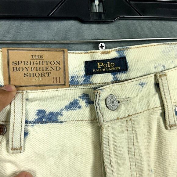 Polo Ralph Lauren Denim Shorts Womens 31 Sprighton Boyfriend Button Fly NWT - Picture 4 of 12